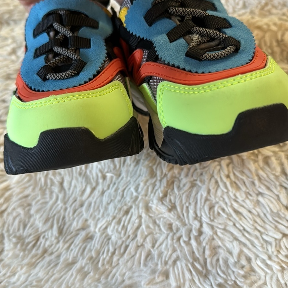 Javi Swiftly Shoes Sneakers Blu/Red/YLW Kids TD US Size 7C - Picture 7 of 15